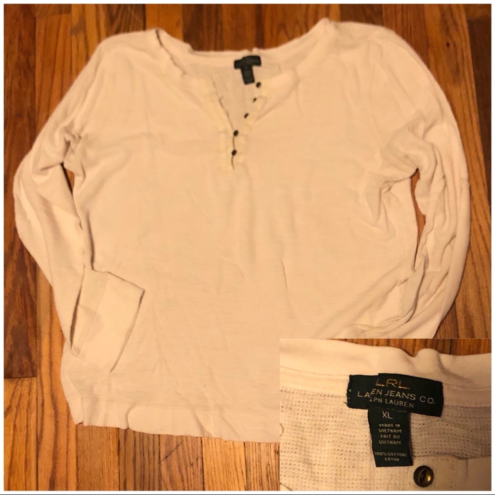 XL LRLwhite Henley